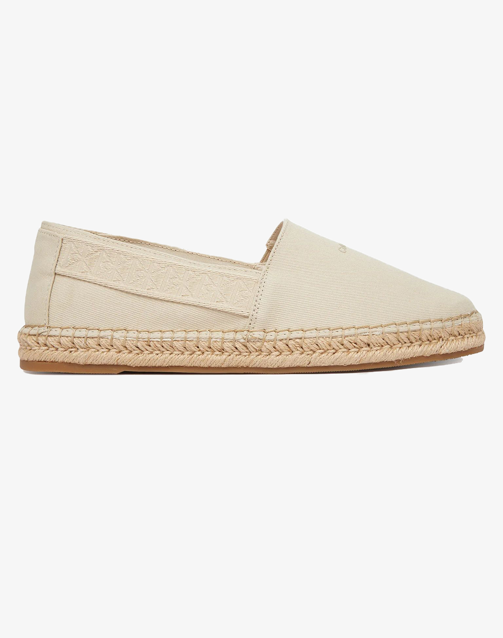 Calvin Klein Jeans Espadrille Webbing Cv Ανδρας Παπουτσια Εσπαντριγιες Biege Βαμβακιυφασμα Hm0Hm02075 Pdv