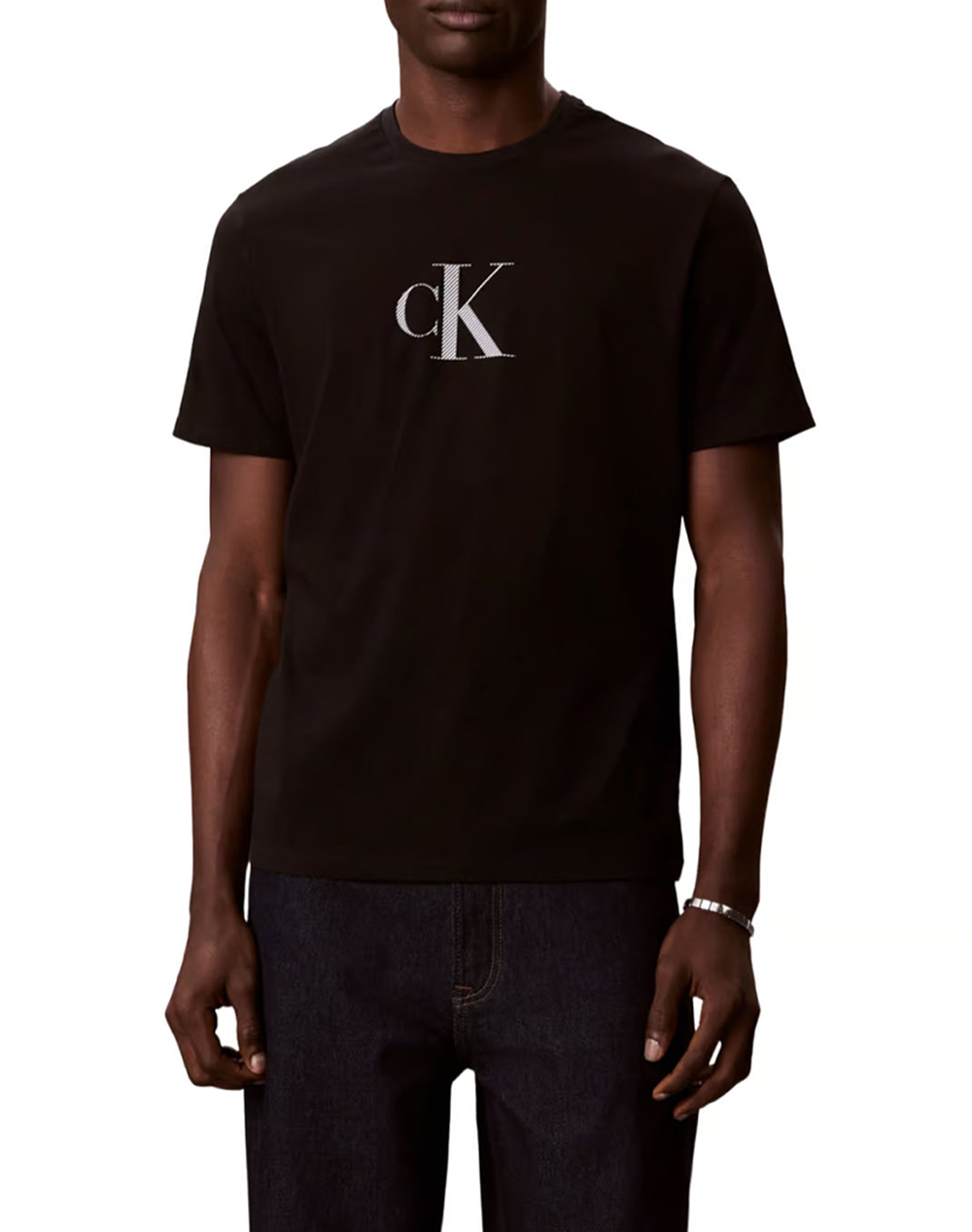Calvin Klein Ss 30S Distress Monogram Graphic Ανδρας Ρουχα Μπλουζες T Shirt Black Βαμβακι Lv04rf853g Ub1 - Koolfly