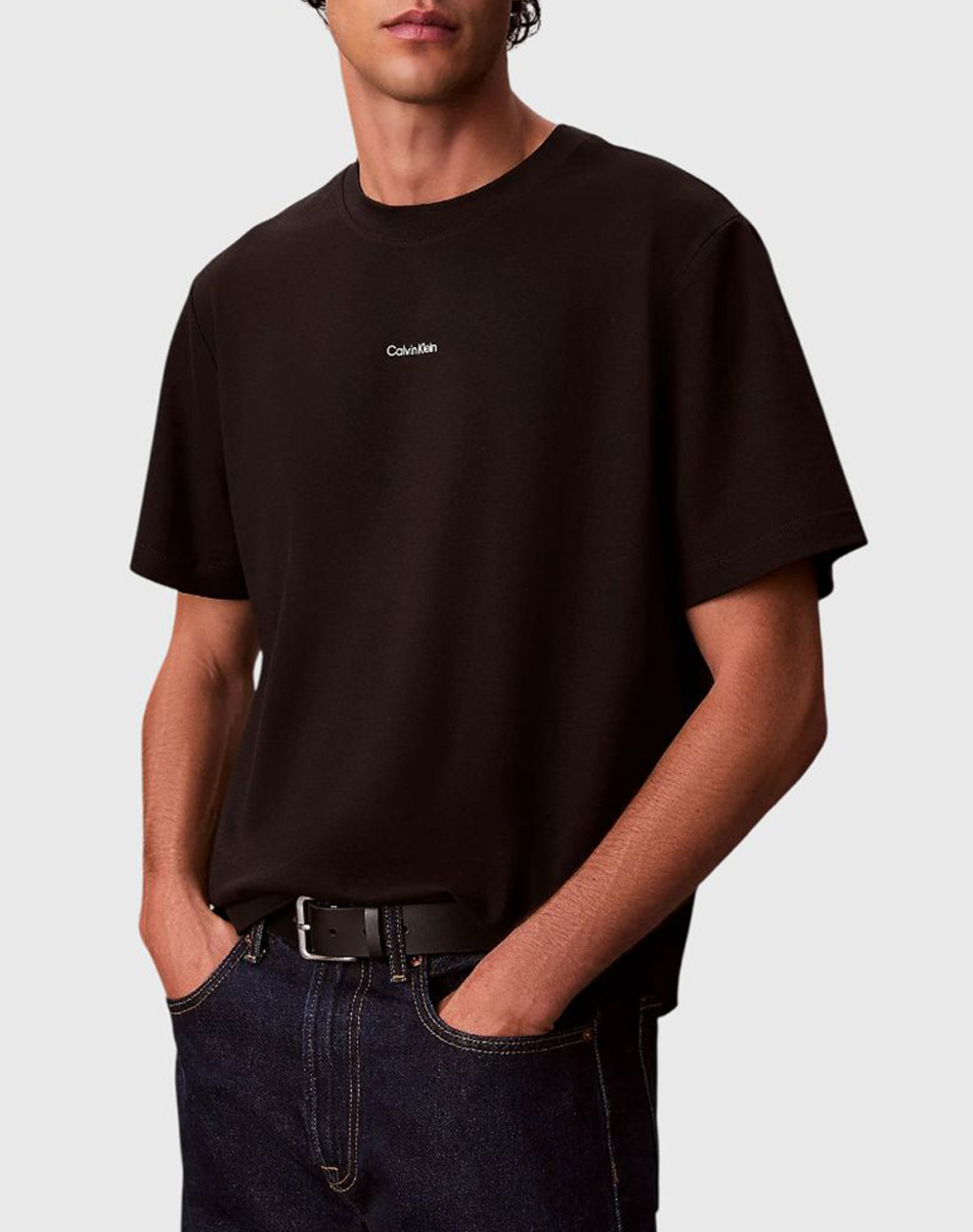 Calvin Klein Ss Stretch Pique Nano Easy Tee Ανδρας Ρουχα Μπλουζες T Shirt Black Βαμβακι,Με Ελασταν Lv04lc241g Ub1 - Koolfly