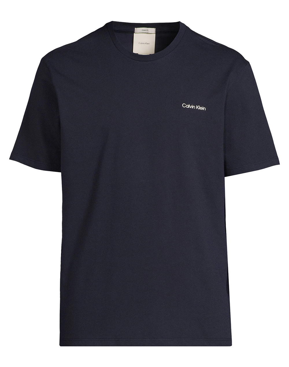 Calvin Klein Ss Micro Logo Crewneck Tee Ανδρας Ρουχα Μπλουζες T Shirt Darkblue Βαμβακι Lv04Lc255G Cef