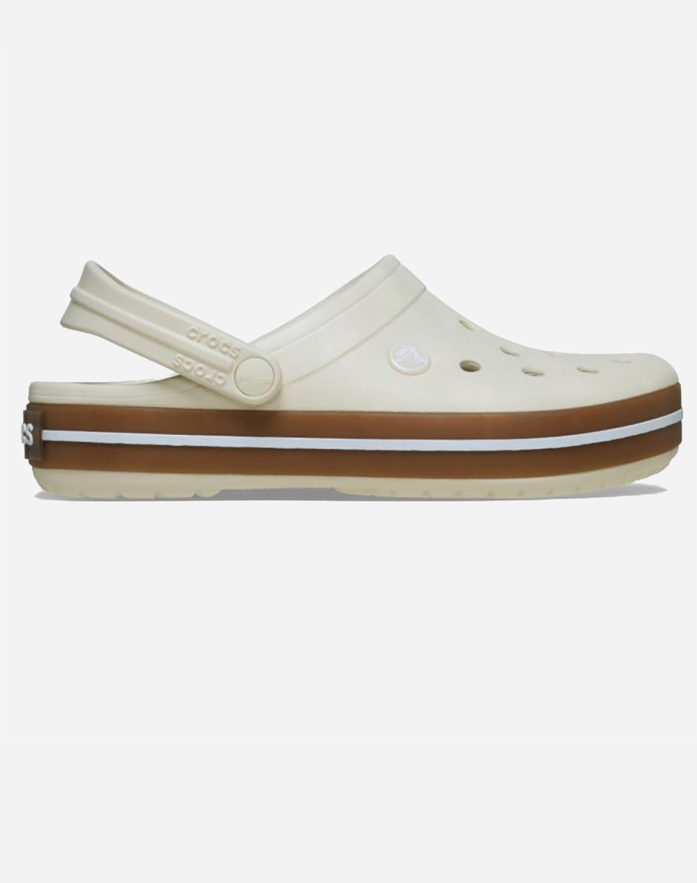 Crocs Crocband Gum Clog Ανδρας Παπουτσια Σαγιοναρες Offwhite Συνθετικο 212756 2Md