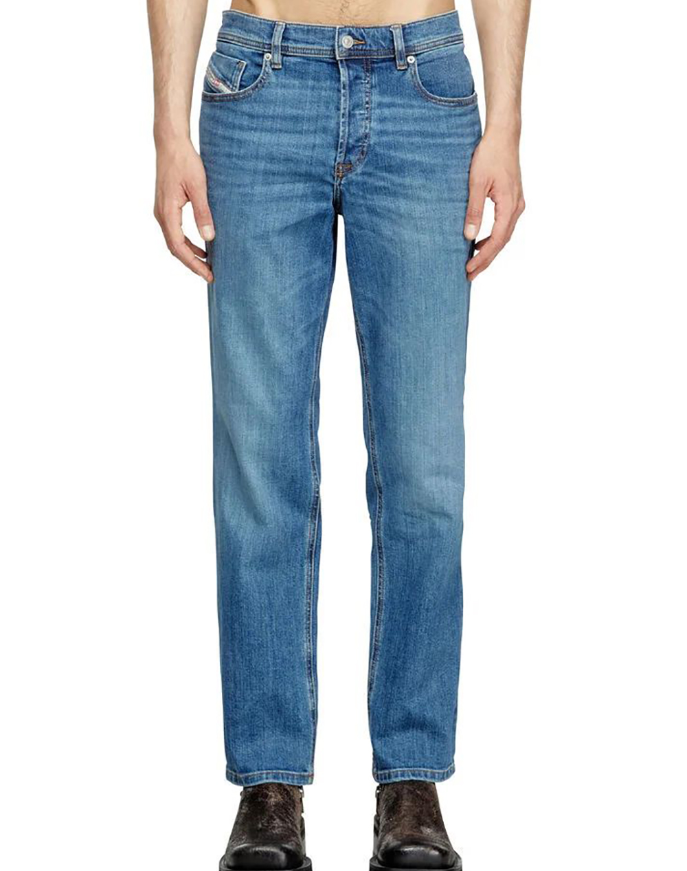 Diesel 2023 D Finitive L.32 Trousers Ανδρας Ρουχα Παντελονια Jeans Denimlightblue Βαμβακιμε Ελασταν A102290Kial 01