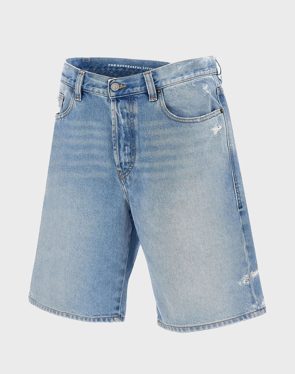 Diesel Regular Short Shorts Ανδρας Ρουχα Σορτς | Βερμουδες Jeans Denimlightblue Βαμβακι A06430007dm 01 - Koolfly
