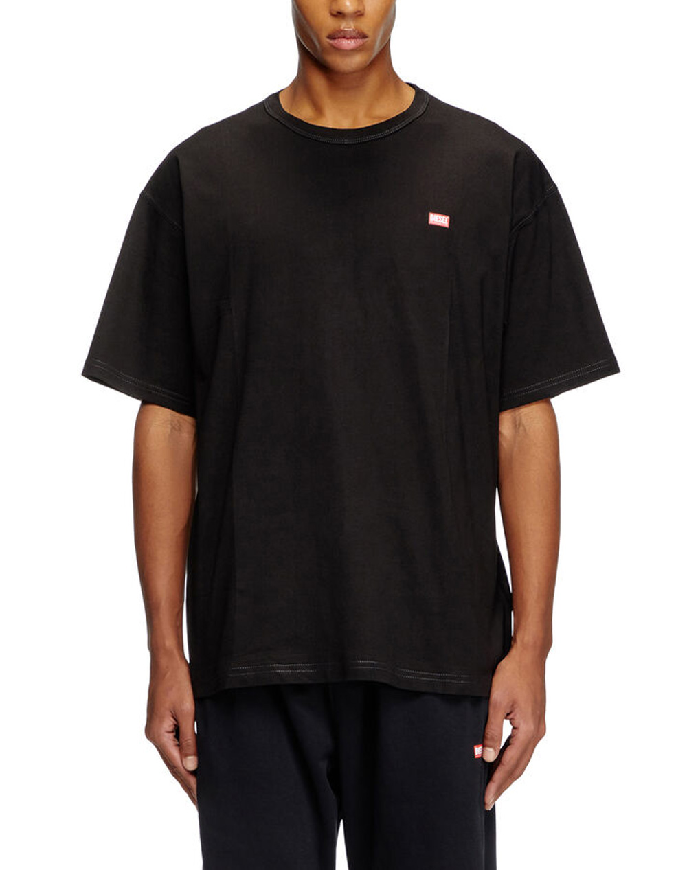 Diesel T Boxt R30 T Shirt Ανδρας Ρουχα Μπλουζες T Shirt Black Βαμβακι A164000Qiam 9Xx