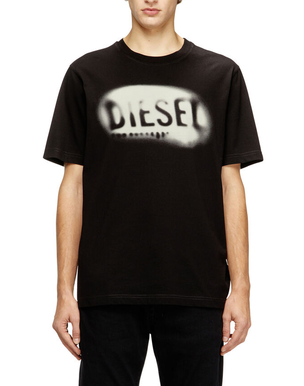 Diesel T Adjust V2 T Shirt Ανδρας Ρουχα Μπλουζες T Shirt Black Βαμβακι A199710qiam 9Xx - Koolfly