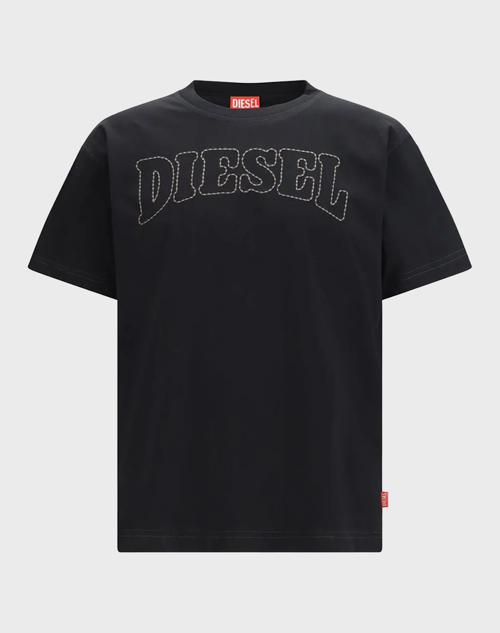 Diesel T Norm V10 T Shirt Ανδρας Ρουχα Μπλουζες T Shirt Black Βαμβακι A209770plat 9Xx - Koolfly