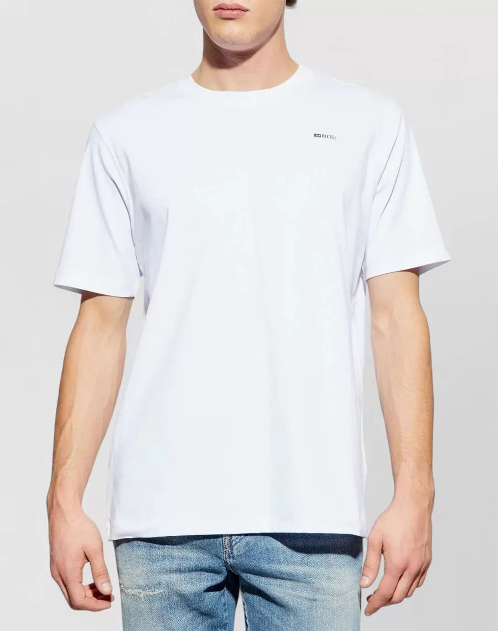 Diesel T Adjust Met T Shirt Ανδρας Ρουχα Μπλουζες T Shirt White Βαμβακι A196460Aiju 100