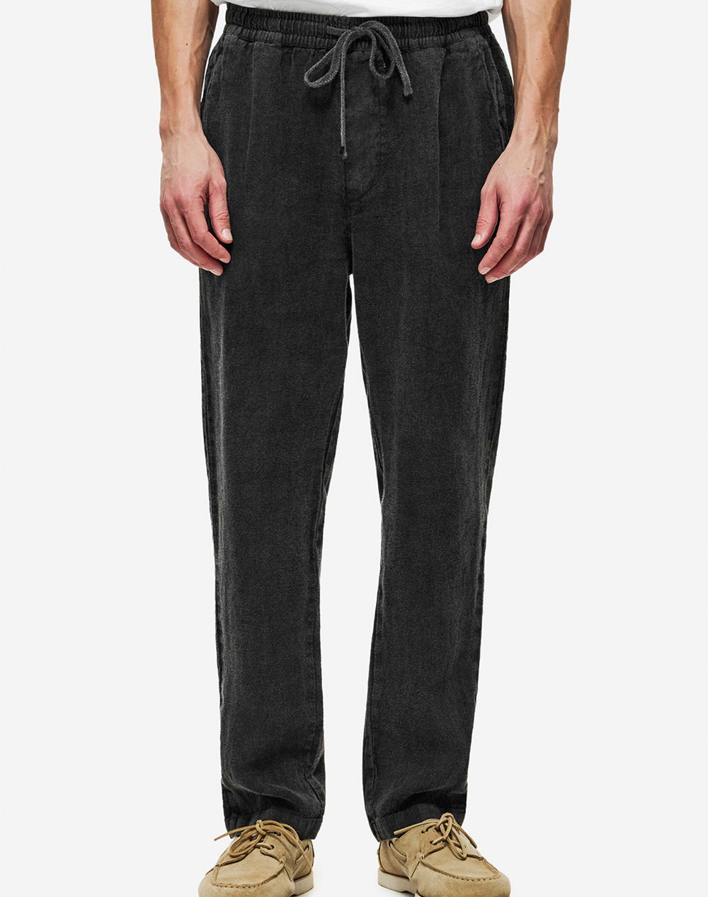 Dirty Laundry Linen Pants Ανδρας Ρουχα Παντελονια Chinos Jetblack Λινο Dlmp000139 Vintage Black