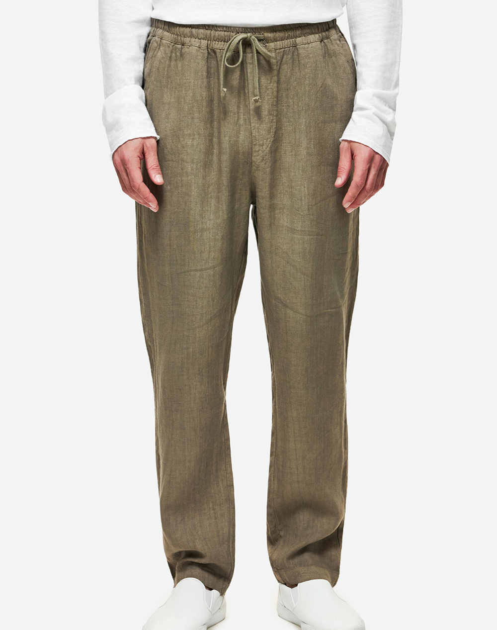 Dirty Laundry Linen Pants Ανδρας Ρουχα Παντελονια Chinos Khaki Λινο Dlmp000139 Taupe