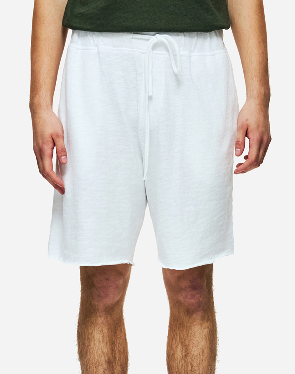 Dirty Laundry Sweatbermuda With Raw Edges Ανδρας Αθλητικα Κατω Ενδυση Σορτς / Βερμουδα White Βαμβακι Dlmsb000100 White