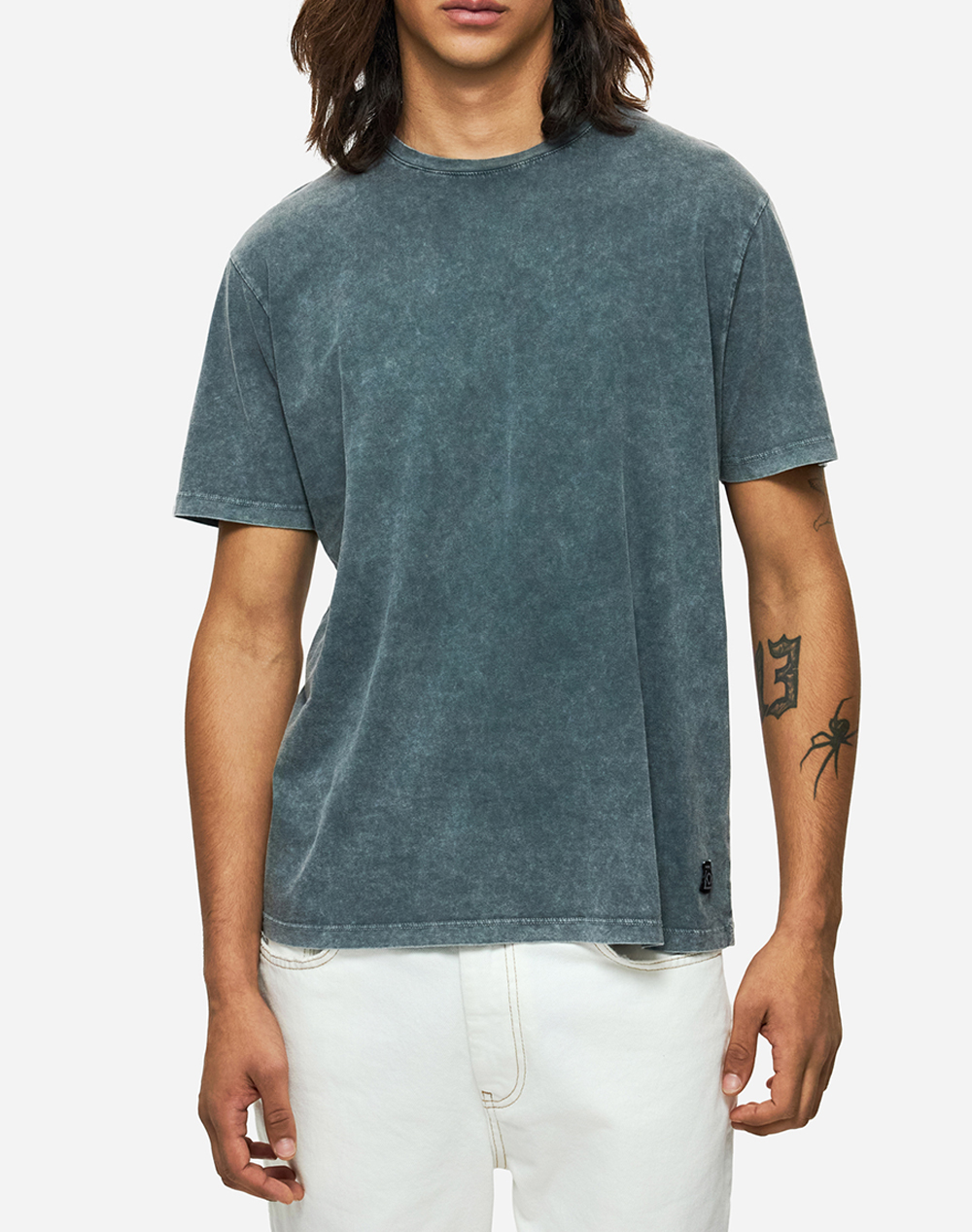 Dirty Laundry Regular Fit T Shirt Ανδρας Ρουχα Μπλουζες T Shirt Darkgray Βαμβακι Dlmt000640 Vintage Grey