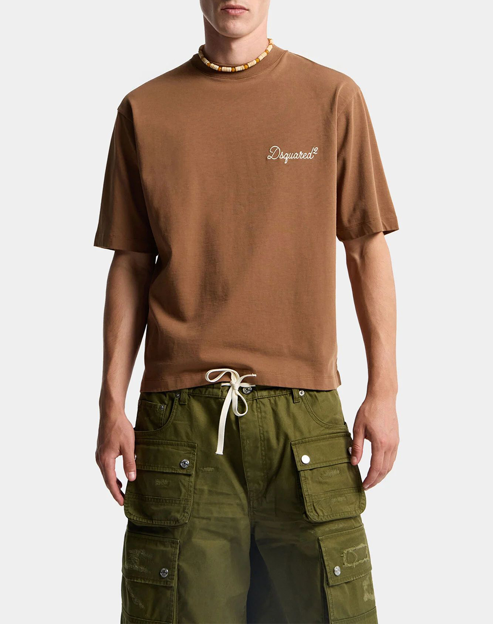 Dsquared2 Μπλουζα Ανδρας Ρουχα Μπλουζες T Shirt Brown Βαμβακι S74gd1525d20106 140 - Koolfly