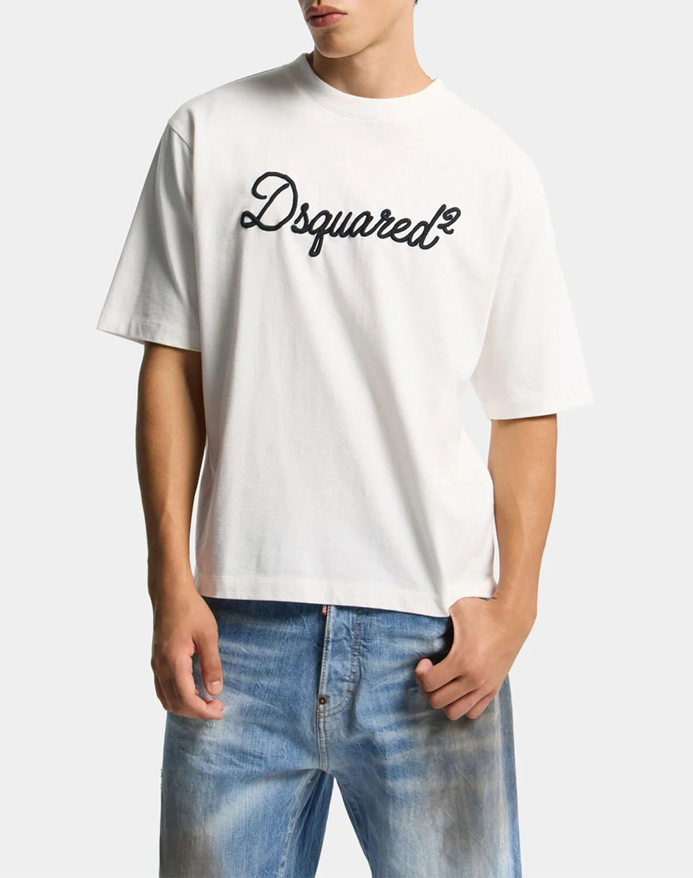 Dsquared2 Μπλουζα Ανδρας Ρουχα Μπλουζες T Shirt White Βαμβακι S74Gd1524D20106 100