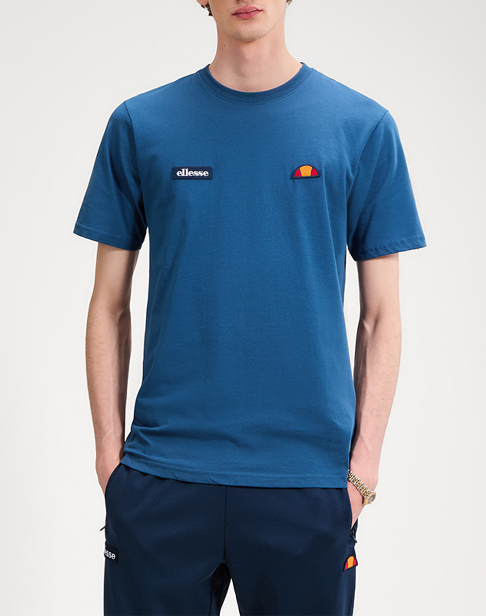 Ellesse Classics Floran Tee Μπλουζα Ανδρικο Ανδρας Ρουχα Μπλουζες T Shirt Blue Βαμβακι Shb13915 402 - Koolfly