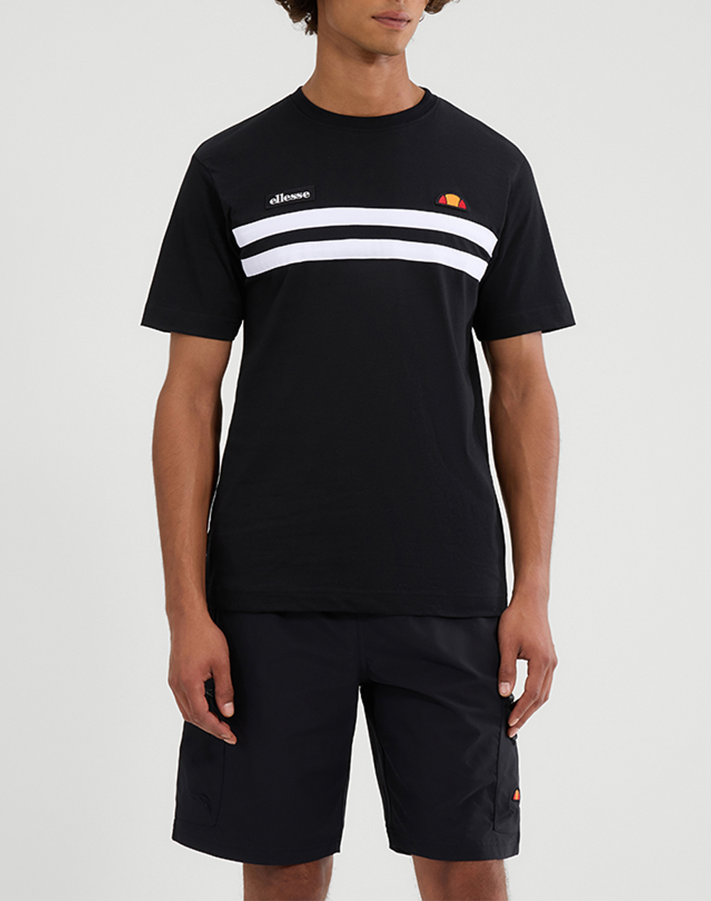 Ellesse Classics Venire Tee Μπλουζα Ανδρικο Ανδρας Ρουχα Μπλουζες T Shirt Black Βαμβακι Shb08507 038