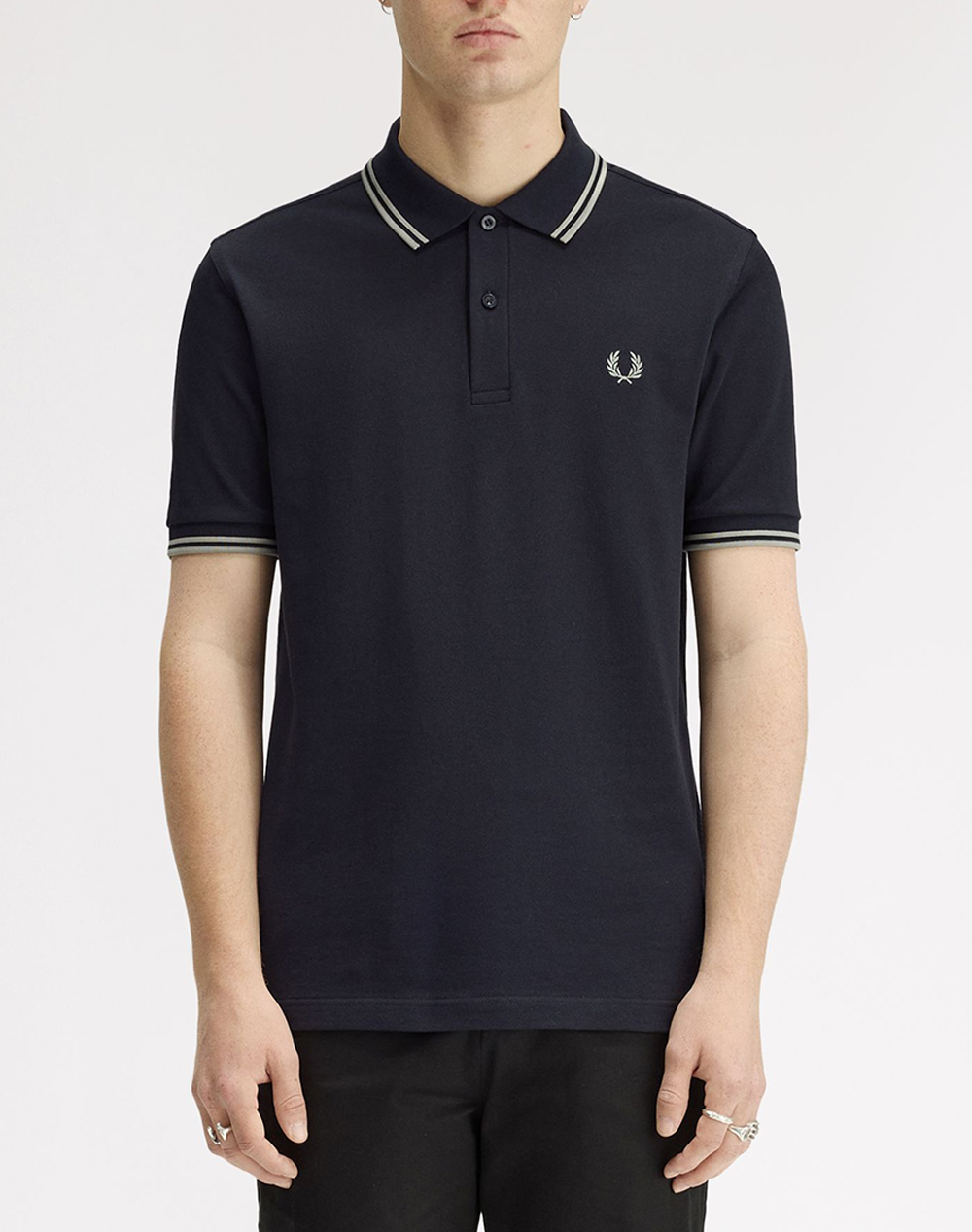 Fred Perry Μπλουζες Fred Perry Ανδρας Ρουχα Μπλουζες Polo Darkblue Βαμβακι M3600 T73