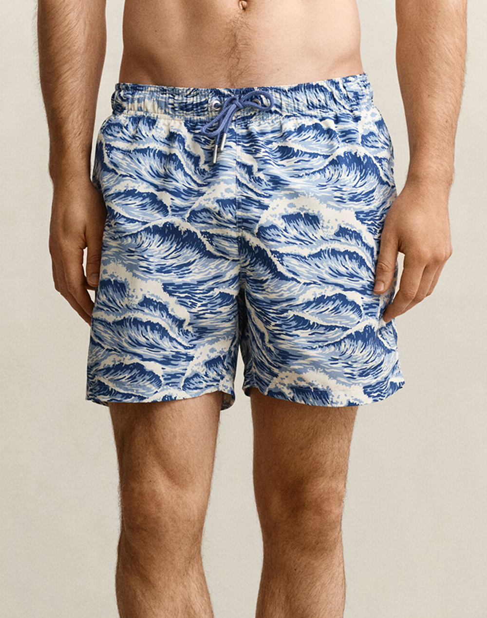 Gant Μαγιω Waves Print Swim Shorts Ανδρας Ρουχα Μαγιο Σορτς Blue Συνθετικο 3G922616003 442 - Koolfly
