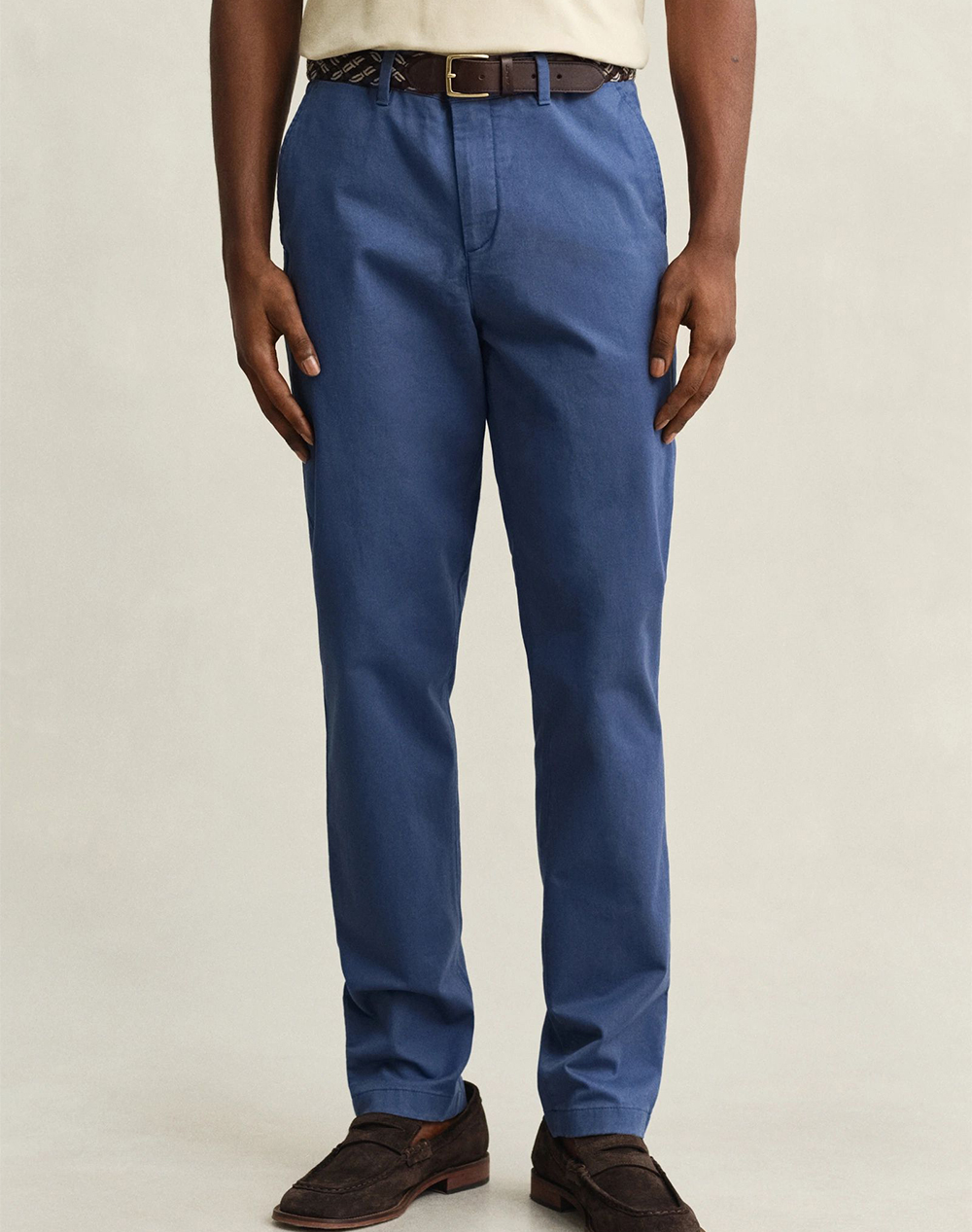 Gant Παντελονι Slim Classic Chinos Ανδρας Ρουχα Παντελονια Chinos Blue Βαμβακιμε Ελασταν 3G1501000 34 442