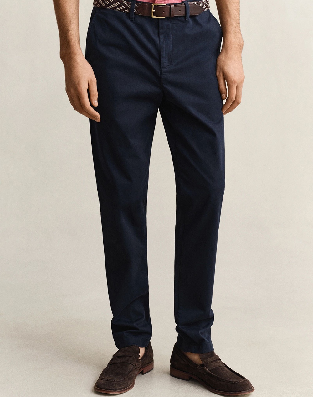 Gant Παντελονι Slim Classic Chinos Ανδρας Ρουχα Παντελονια Chinos Darkblue Βαμβακιμε Ελασταν 3G1501000 34 433