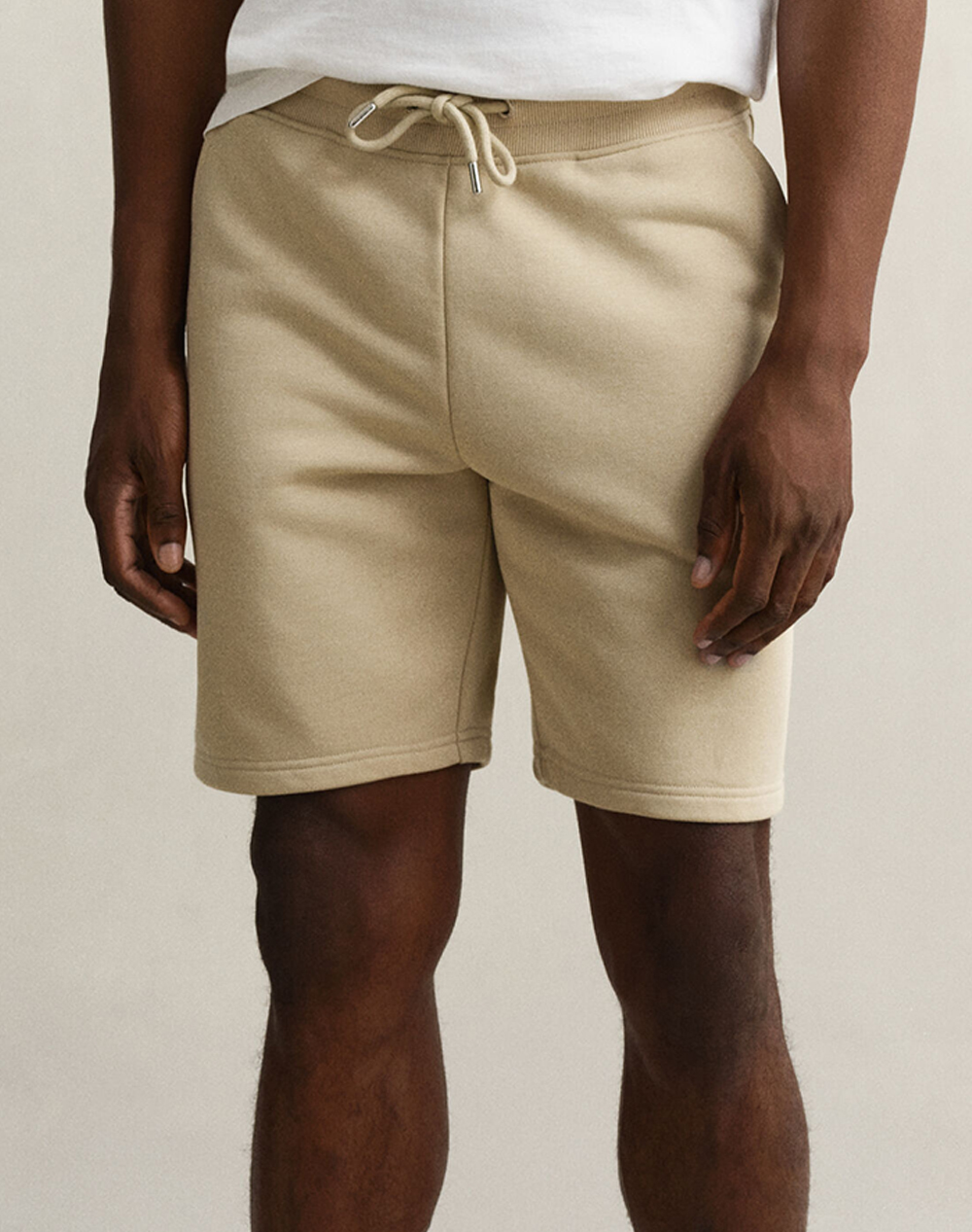 Gant Σορτς Reg Shield Sweat Shorts Ανδρας Αθλητικα Κατω Ενδυση Σορτς / Βερμουδα Biege Βαμβακι,Συνθετικο 3G2009027 200 - Koolfly
