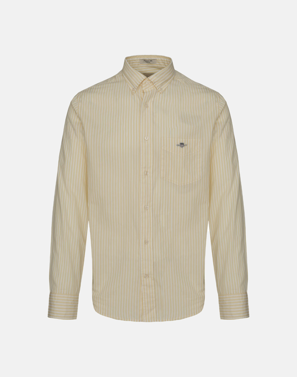 Gant Πουκαμισο Μμ Reg Poplin Stripe Shirt Ανδρας Ρουχα Πουκαμισα Lightyellow Βαμβακι 3G3000130 713