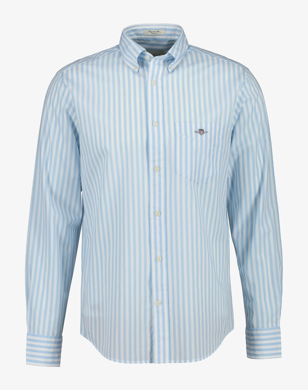 Gant Υποκαμισο Μμ Reg Classic Poplin Stripe Shirt Ανδρας Ρουχα Πουκαμισα Skyblue Βαμβακι 3G3260011 450
