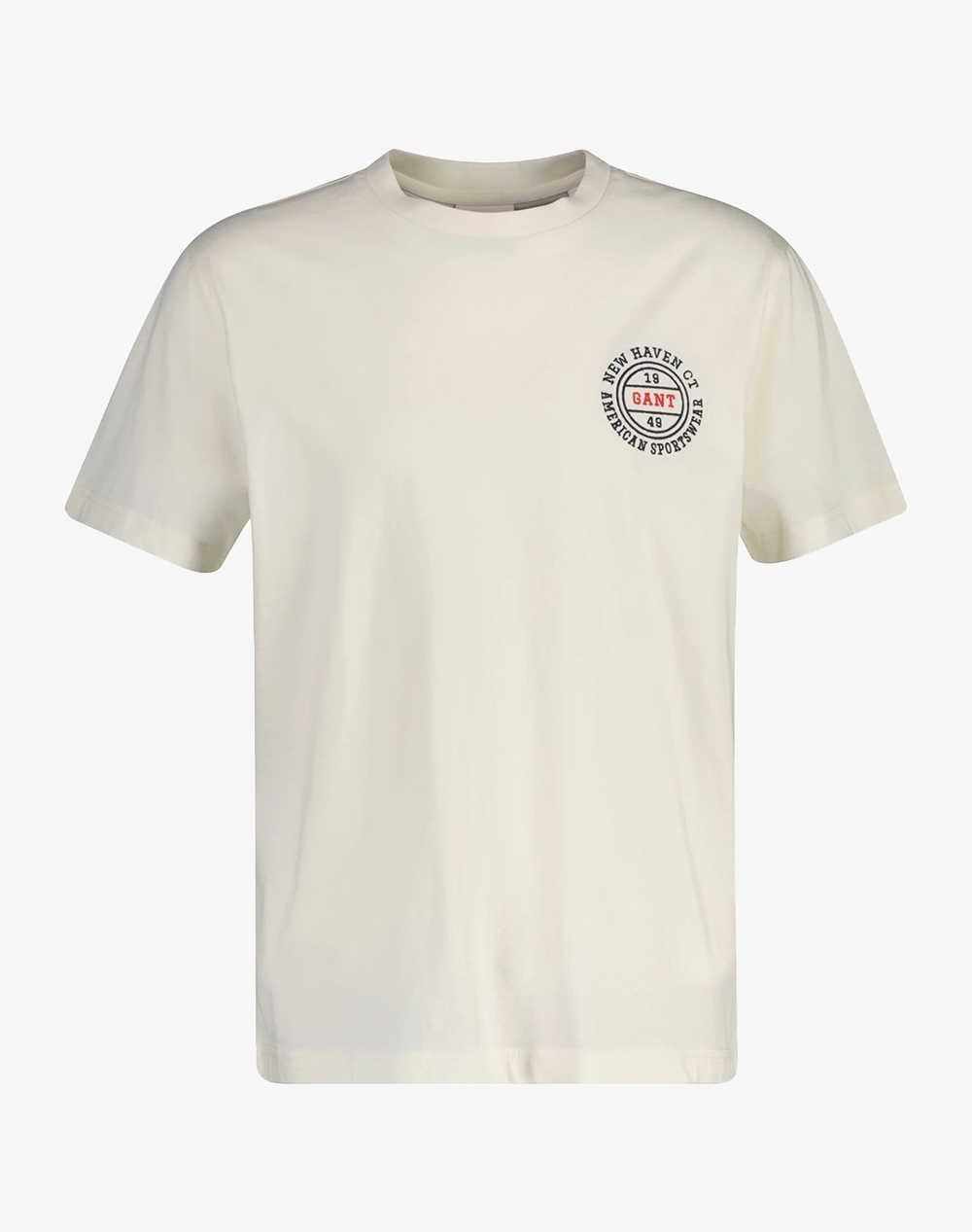 Gant Μπλουζα Κμ Graphic Ss Tshirt Ανδρας Ρουχα Μπλουζες T Shirt Cream Βαμβακι 3G2003402 130 - Koolfly