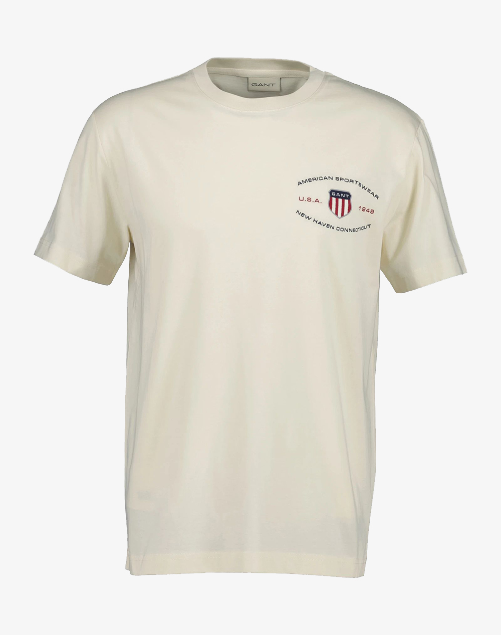 Gant Μπλουζα Κμ Graphic Ss Tshirt Ανδρας Ρουχα Μπλουζες T Shirt Ivory Βαμβακι 3G2003394 119