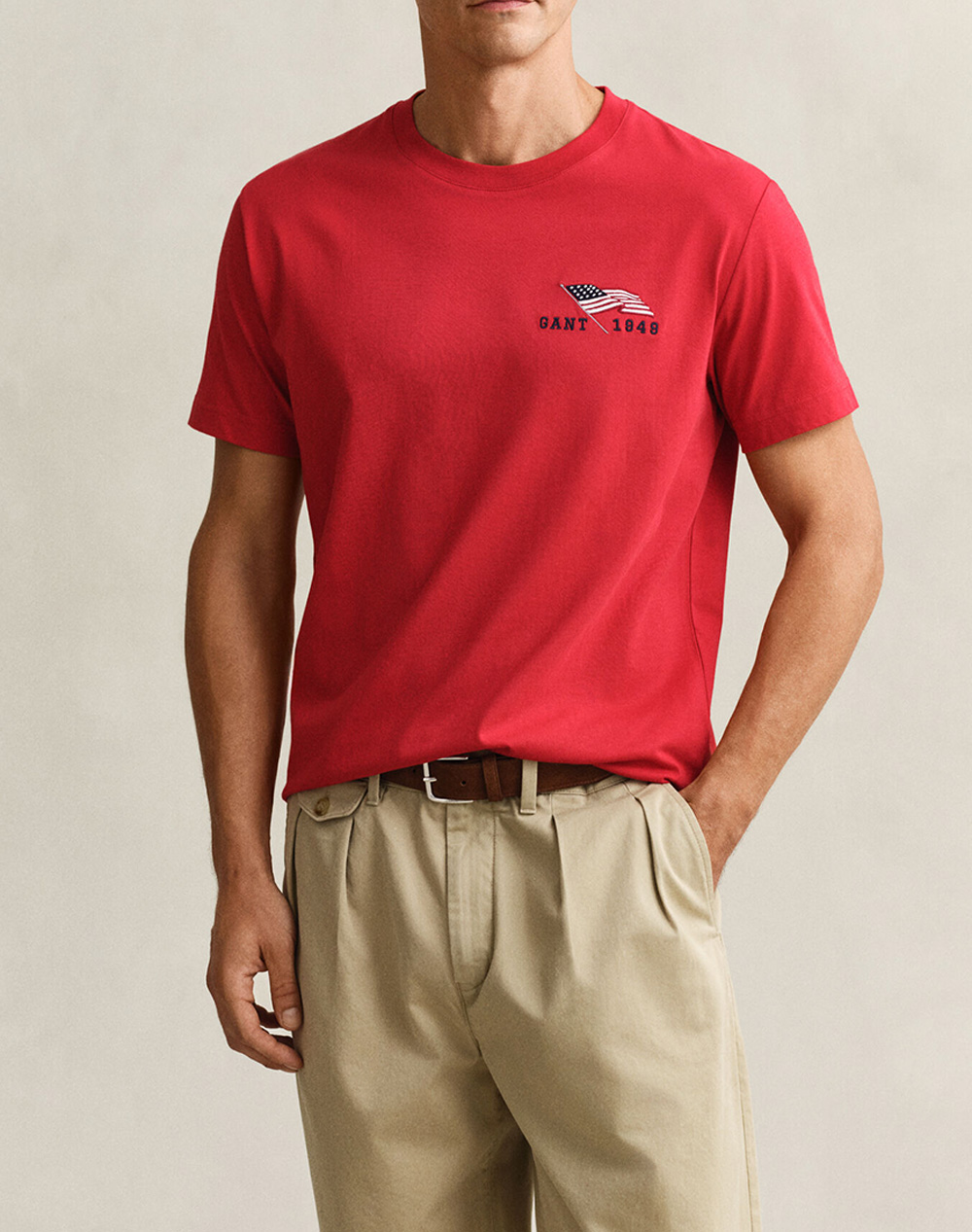Gant Μπλουζα Κμ Graphic Ss Tshirt Ανδρας Ρουχα Μπλουζες T Shirt Red Βαμβακι 3G2003394 630 - Koolfly
