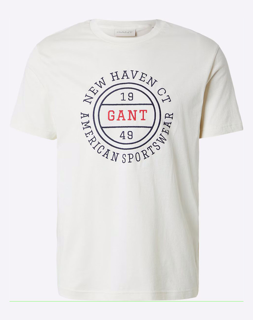 Gant Μπλουζα Κμ Graphic Ss Tshirt Ανδρας Ρουχα Μπλουζες T Shirt Cream Βαμβακι 3G2003403 130 - Koolfly