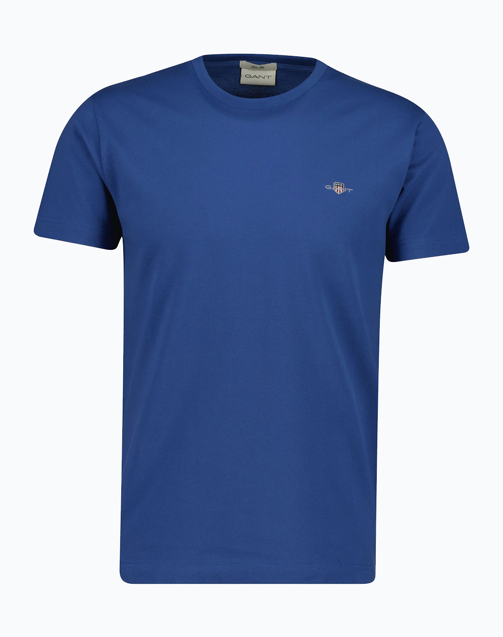 Gant Μπλουζα Κμ Slim Pique Ss T Shirt Ανδρας Ρουχα Μπλουζες T Shirt Blue Βαμβακι 3G2013033 442