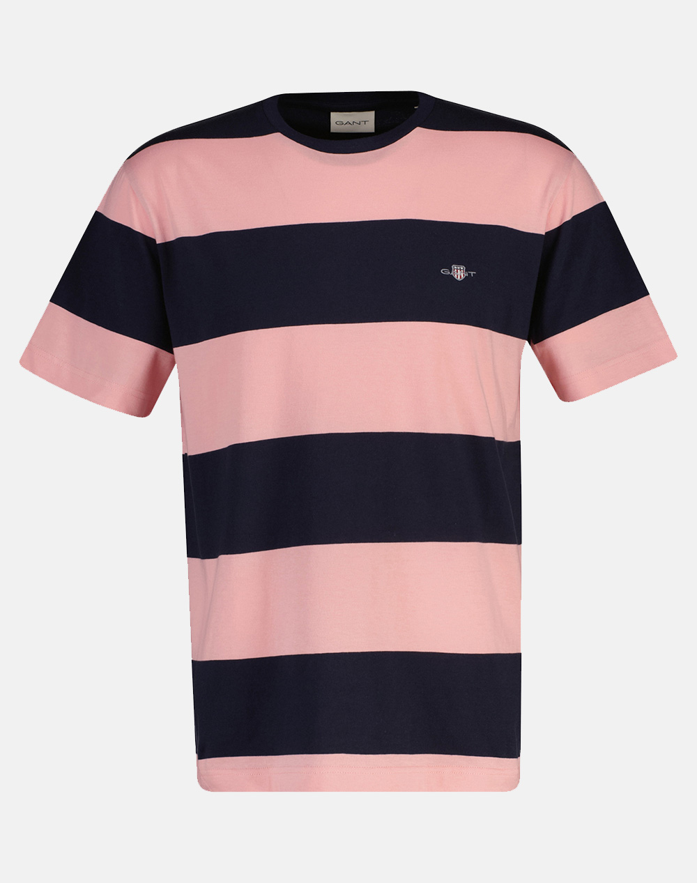 Gant Μπλουζα Κμ Bar Stripe Ss T Shirt Ανδρας Ρουχα Μπλουζες T Shirt Pink Βαμβακι 3G2003203 671