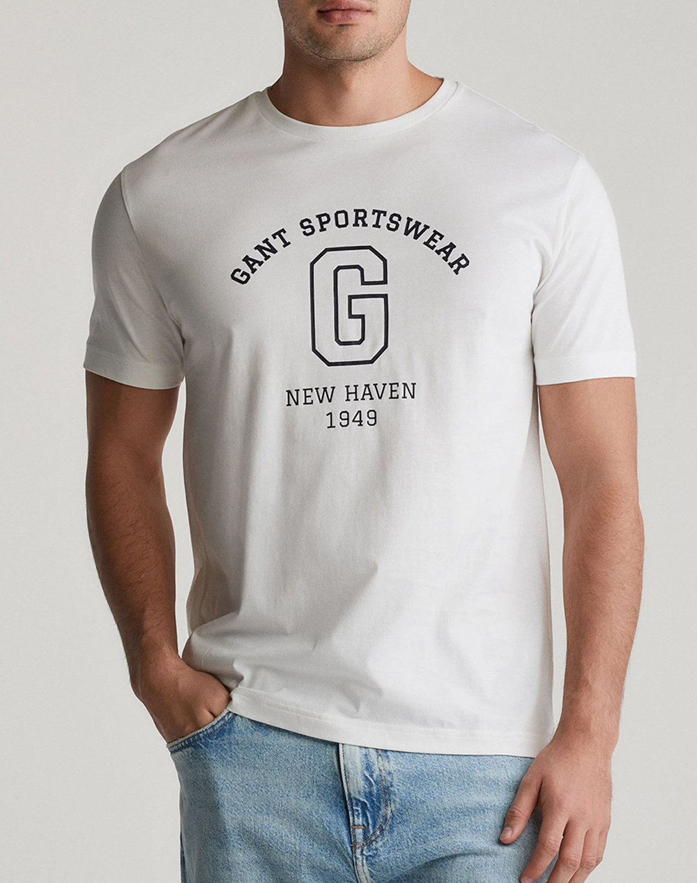 Gant Μπλουζα Κμ Graphic Ss T Shirt Graphic Ss T Shirt Ανδρας Ρουχα Μπλουζες T Shirt Offwhite Βαμβακι 3G2003310 113