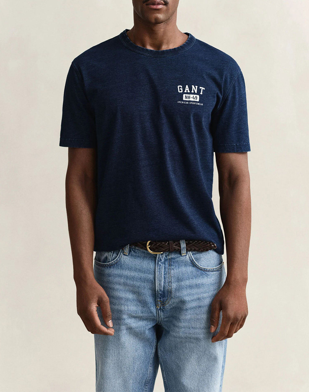 Gant Μπλουζα Κμ Indigo Ss Tshirt Ανδρας Ρουχα Μπλουζες T Shirt Indigo Βαμβακι 3G2003393 969
