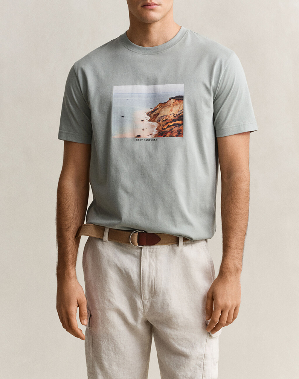 Gant Μπλουζα Κμ Scenery Graphic Ss Tshirt Ανδρας Ρουχα Μπλουζες T Shirt Lightgray Βαμβακι 3G2003437 10
