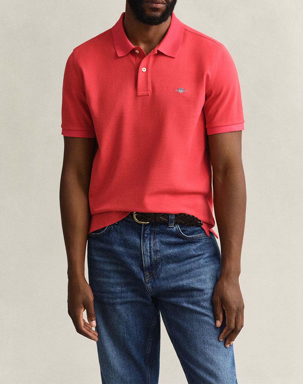 Gant Μπλουζα Κμ Reg Shield Ss Pique Polo Ανδρας Ρουχα Μπλουζες Polo Firered Βαμβακι 3G2210 1 641