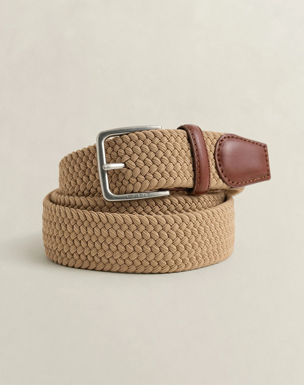 Gant Ζωνη Elastic Braided Belt Ανδρας Αξεσουαρ Ζωνες Sandybrown Με Ελαστανσυνθετικο 3G9940193 213