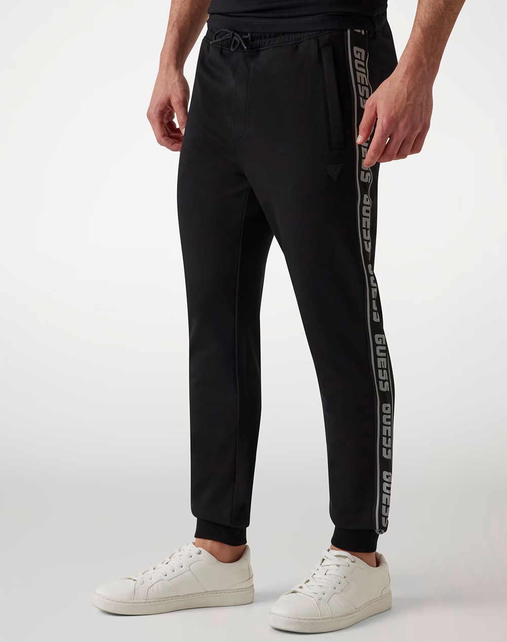 Guess New Arlo Long Pant Παντελονι Ανδρικο Ανδρας Ρουχα Παντελονια Παντελονια Φορμας Jetblack Βαμβακι,Με Ελασταν Z2yb19k6zs1 Jblk - Koolfly