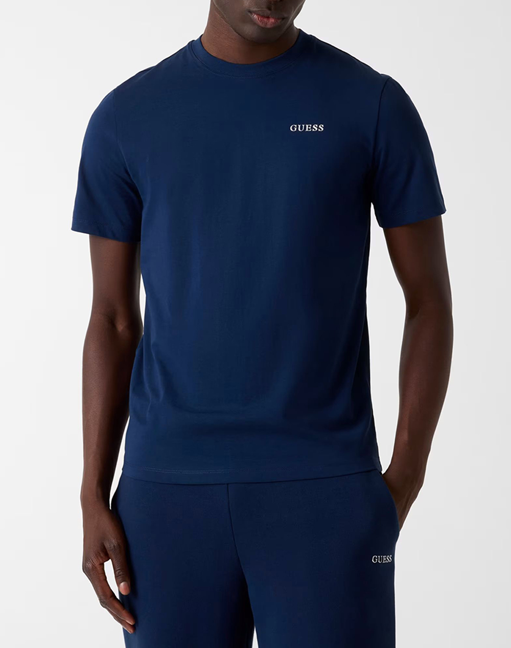 Guess Marzio Cn Ss T Shirt Μπλουζα Ανδρικο Ανδρας Ρουχα Μπλουζες T Shirt Blue Βαμβακι Z6Ri17I3Z14 G7R1