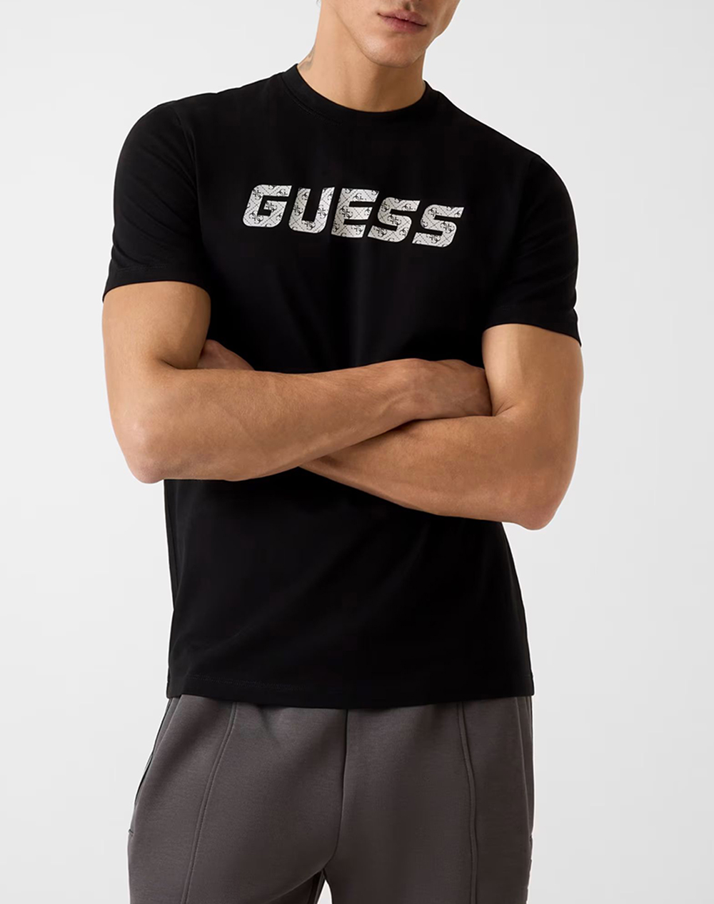 Guess Maska Cn Ss T Shirt Μπλουζα Ανδρικο Ανδρας Ρουχα Μπλουζες T Shirt Black Βαμβακι Z6Ri15I3Z14 Jblk