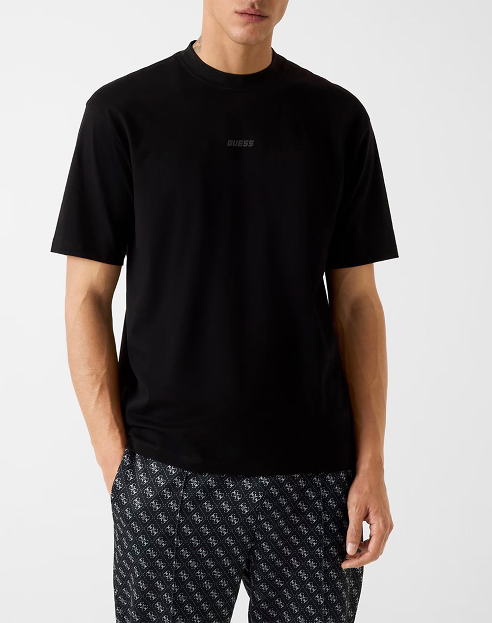 Guess Giano Cn Ss T Shirt Μπλουζα Ανδρικο Ανδρας Ρουχα Μπλουζες T Shirt Black Βαμβακι Z6Ri16I3Z14 Jblk