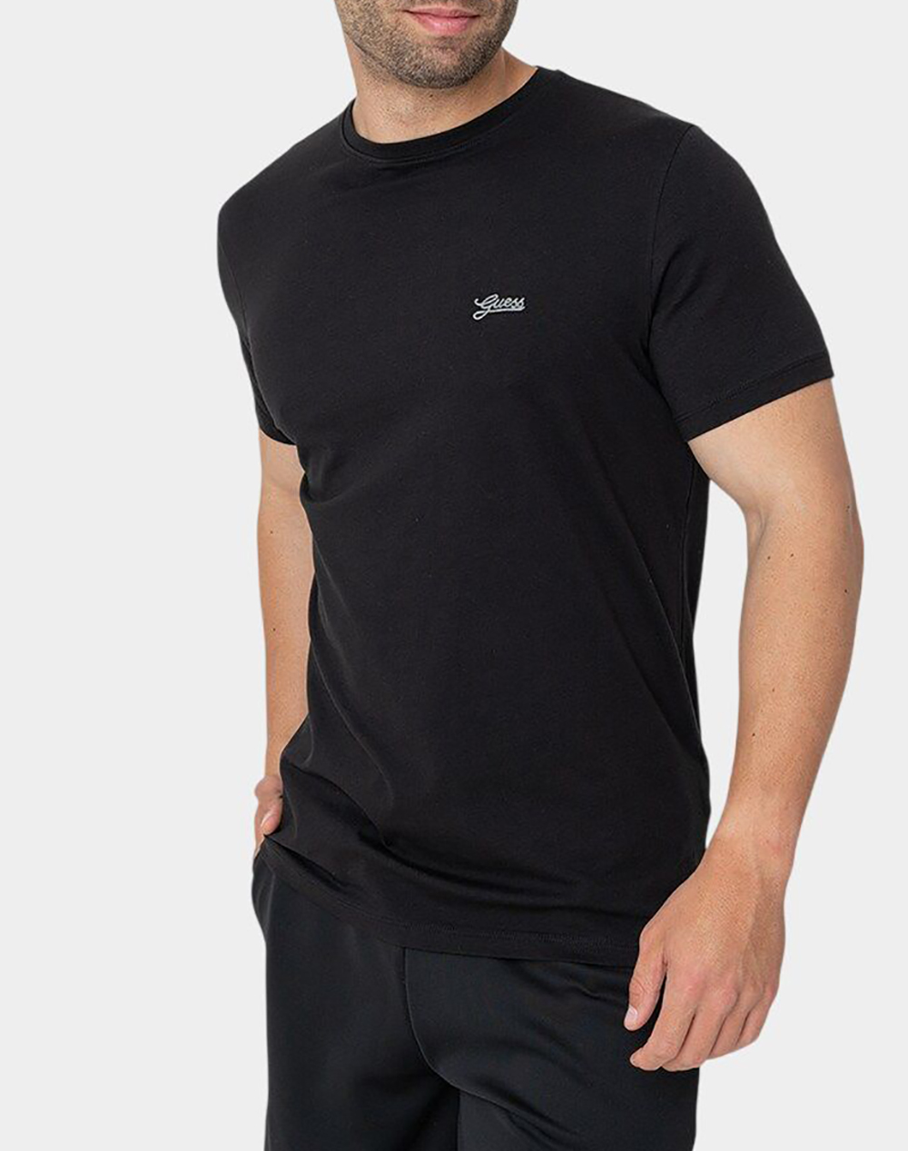 Guess Ss Cn Basic Pima Tee Μπλουζα Ανδρικο Ανδρας Ρουχα Μπλουζες T Shirt Black Βαμβακιμε Ελασταν M4Gi70Kc9X0 Jblk