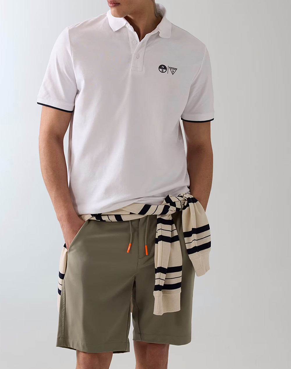 Guess Guessxns Ss Mini Logo Polo Μπλουζα Ανδρικο Ανδρας Ρουχα Μπλουζες Polo White Βαμβακιμε Ελασταν M6Gp47K3323 G011