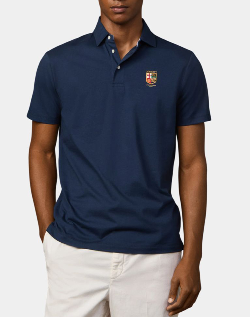 Hackett Lrc Heritage Lrc Small Lgo Μπλουζα Ανδρικο Ανδρας Ρουχα Μπλουζες Polo Navyblue Βαμβακι Hm5600114 584