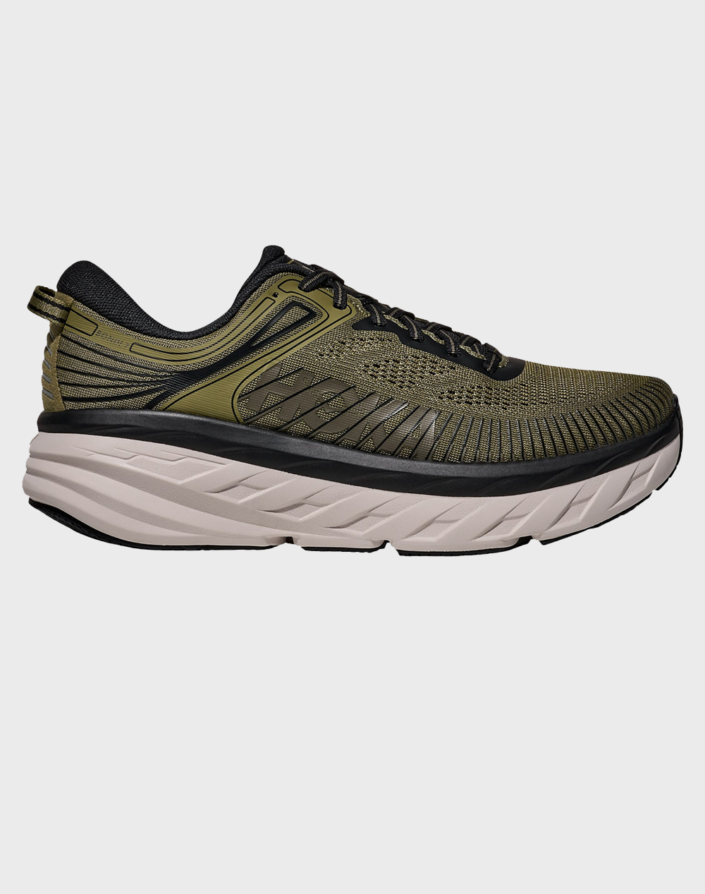 Hoka Bondi 7 Ανδρας Αθλητικα Παπουτσια Παπουτσια Darkgreen Υφασμα 1110518 Wldr