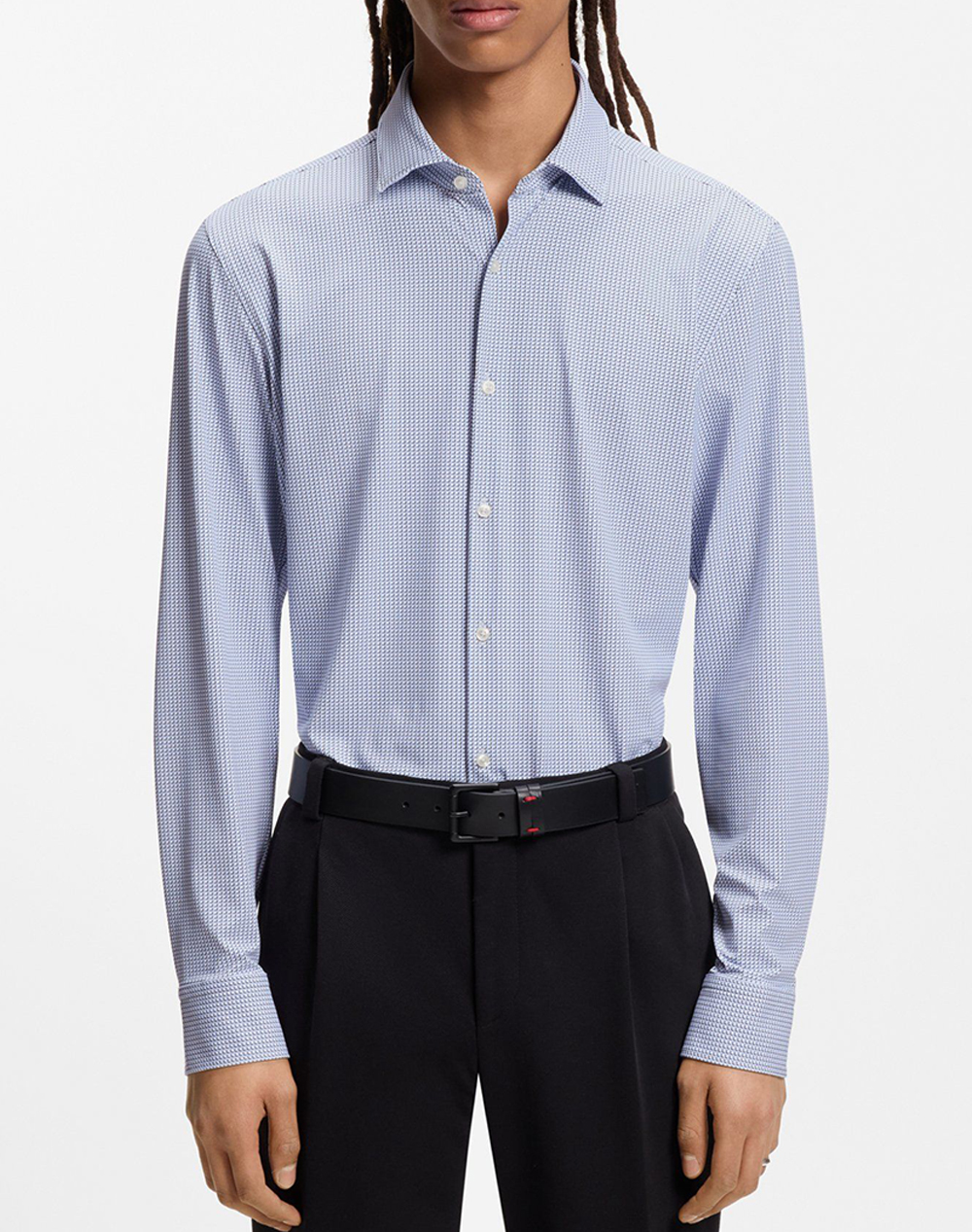 Hugo Kenno 10276634 01 Ανδρας Ρουχα Πουκαμισα Lightblue Με Ελαστανσυνθετικο 50554763 459