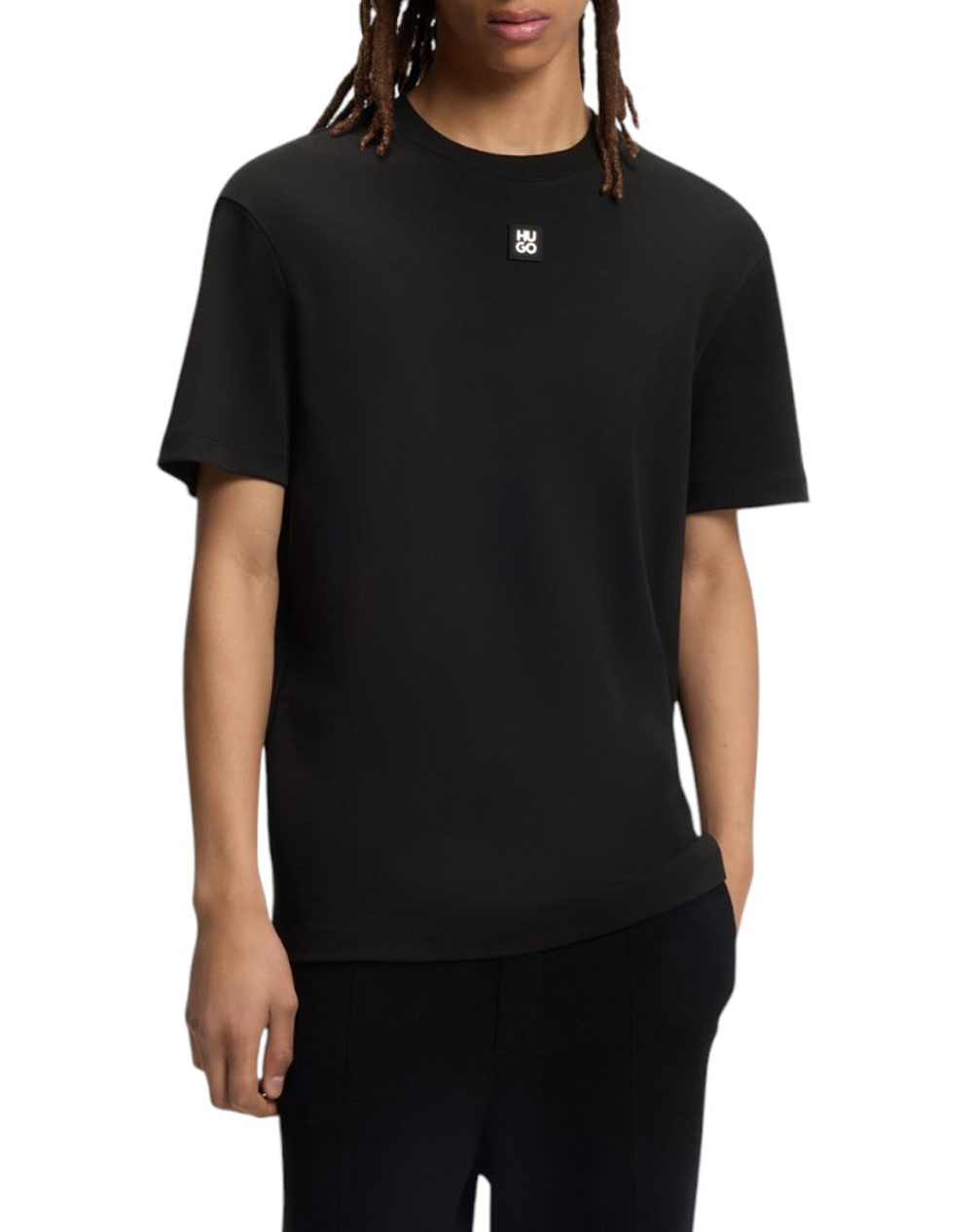 Hugo Dalile 10231453 01 Ανδρας Ρουχα Μπλουζες T Shirt Black Βαμβακι 50505201 002 002 - Koolfly
