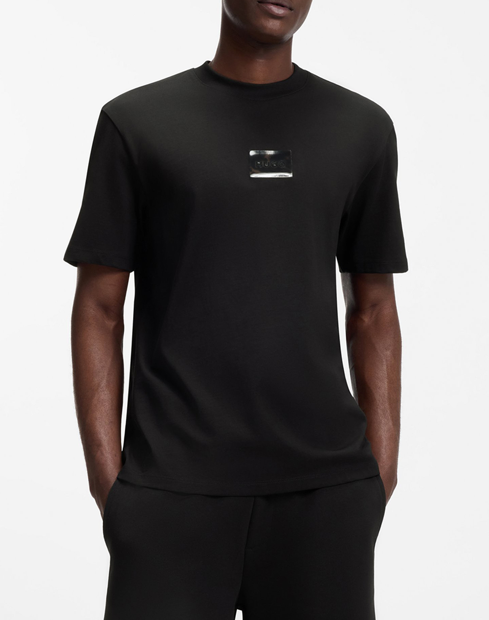 Hugo Dumeon 10267594 01 Ανδρας Ρουχα Μπλουζες T Shirt Black Βαμβακι 50557445 001