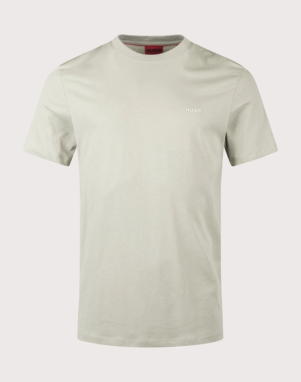 Hugo Dero222 10229761 01 Ανδρας Ρουχα Μπλουζες T Shirt Lightgreen Βαμβακι 50466158 337 337
