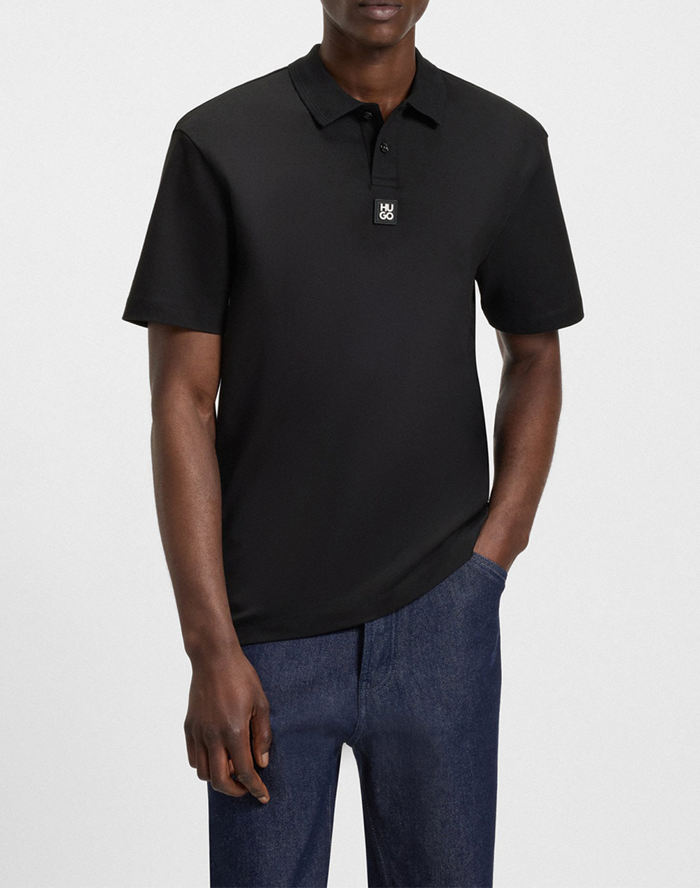 Hugo Deabono_D 10261766 01 Ανδρας Ρουχα Μπλουζες Polo Black Βαμβακι 50517638 002